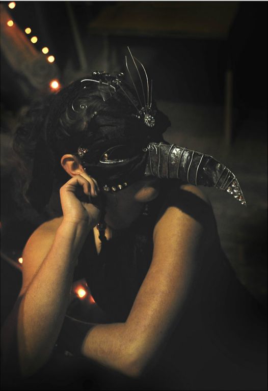 Lena in bird Mask, Halloween  2008 © Richard Karp